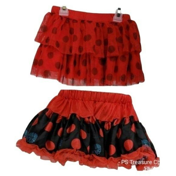 Minnie Mouse Girls Tutu Couture Red Dress Up‎ Skirts Skort Size 2T - Picture 1 of 8